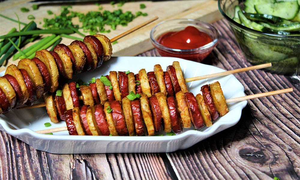 Party sausage skewers